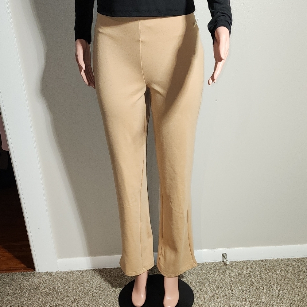 Chic Tan Boot Cut Women's Pants